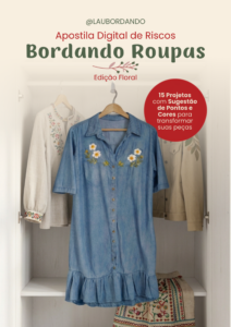 Capa da Apostila Bordando Roupas — Edição Floral