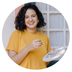 Laura Rodrigues — Lau Bordando, professora de bordado